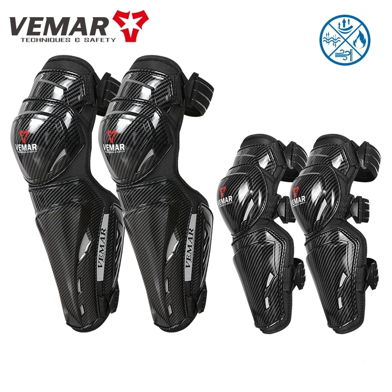 

4PCS/Sets VEMAR Summer Knee ElbowPad Lightweight Breathable Fall Resistant Motorcycle Protective Gear Elbow Brace Knee Protector