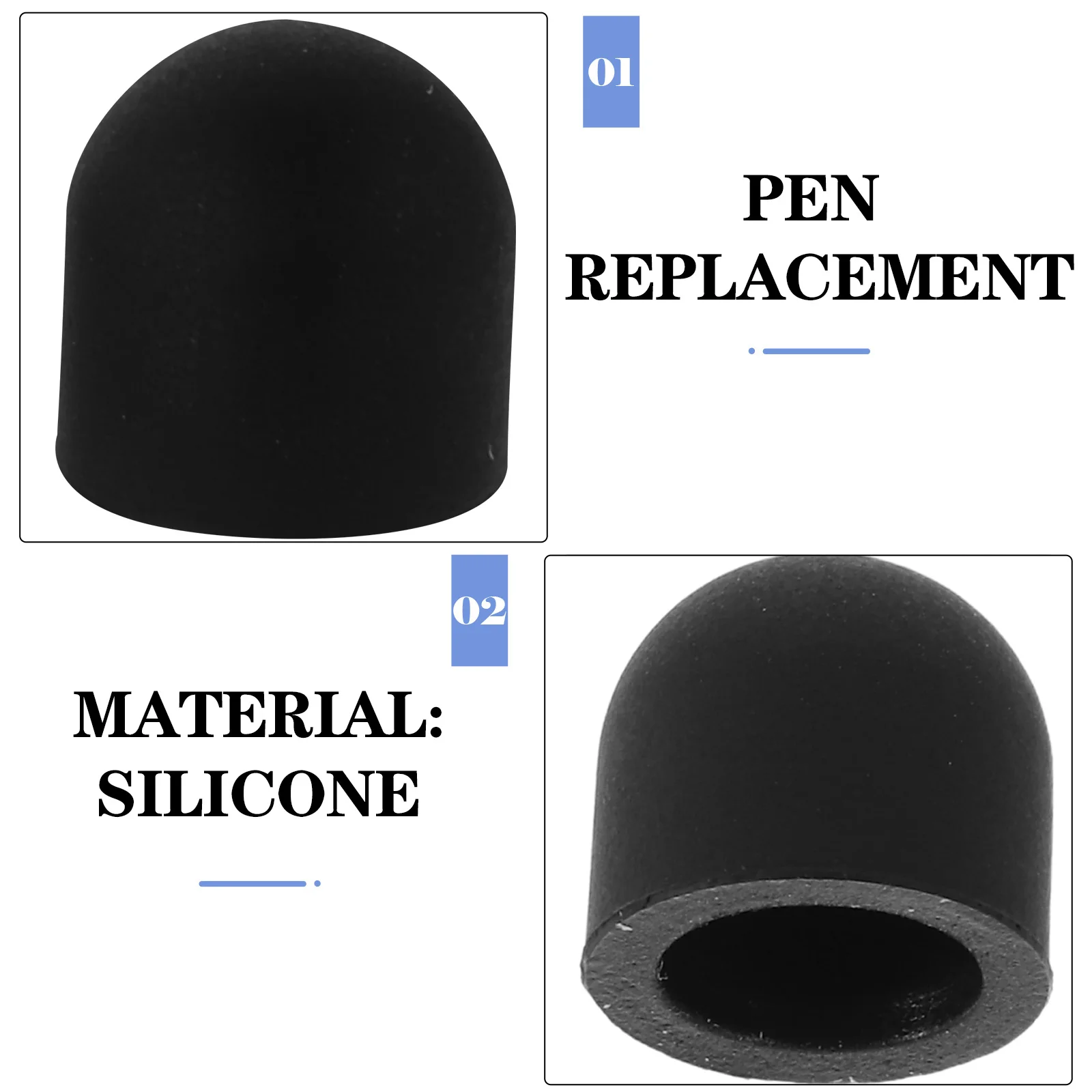 80Pcs Replacement Stylus Tips Smooth Precision Mesh Tip for Cell Phone Tablet Touch Pens Portable Lightweight Screen Safe