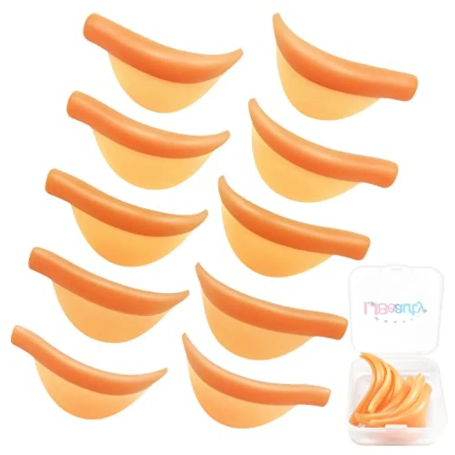 

Eyelash Lift Shield Lash Perm Pads 10 Pcs Reusable Eyelash Perming Curler Lower Eyelash Pads Lifting Rods