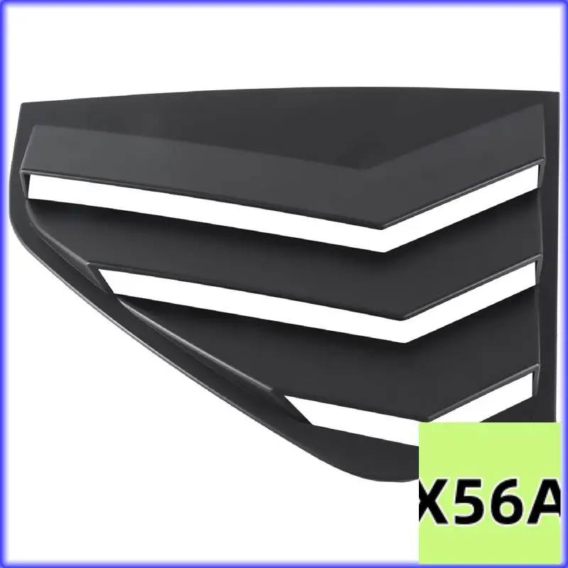 

QB-Matte Black Rear Side Vent Quarter Window Louver Shutter Cover Trim For Golf MK8 2021-2023 Replacement