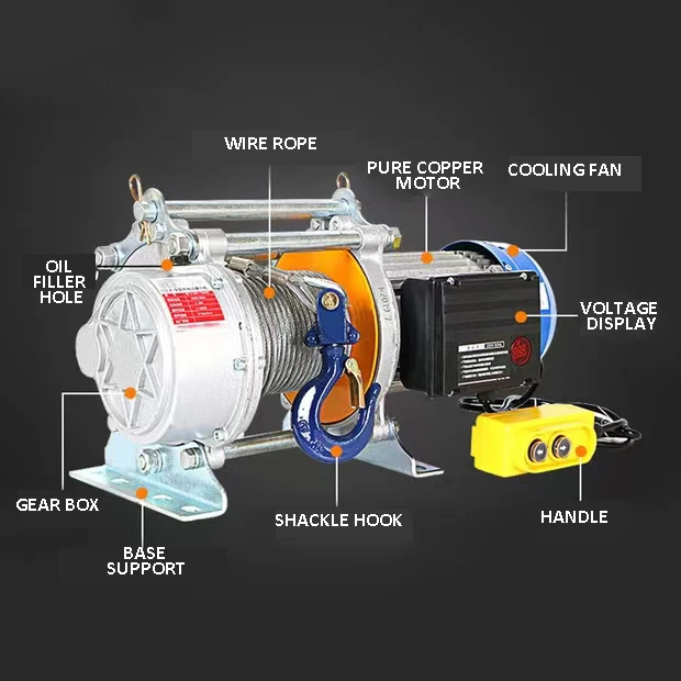 حار بيع الألومنيوم قذيفة رافعة كهربائية ونش
