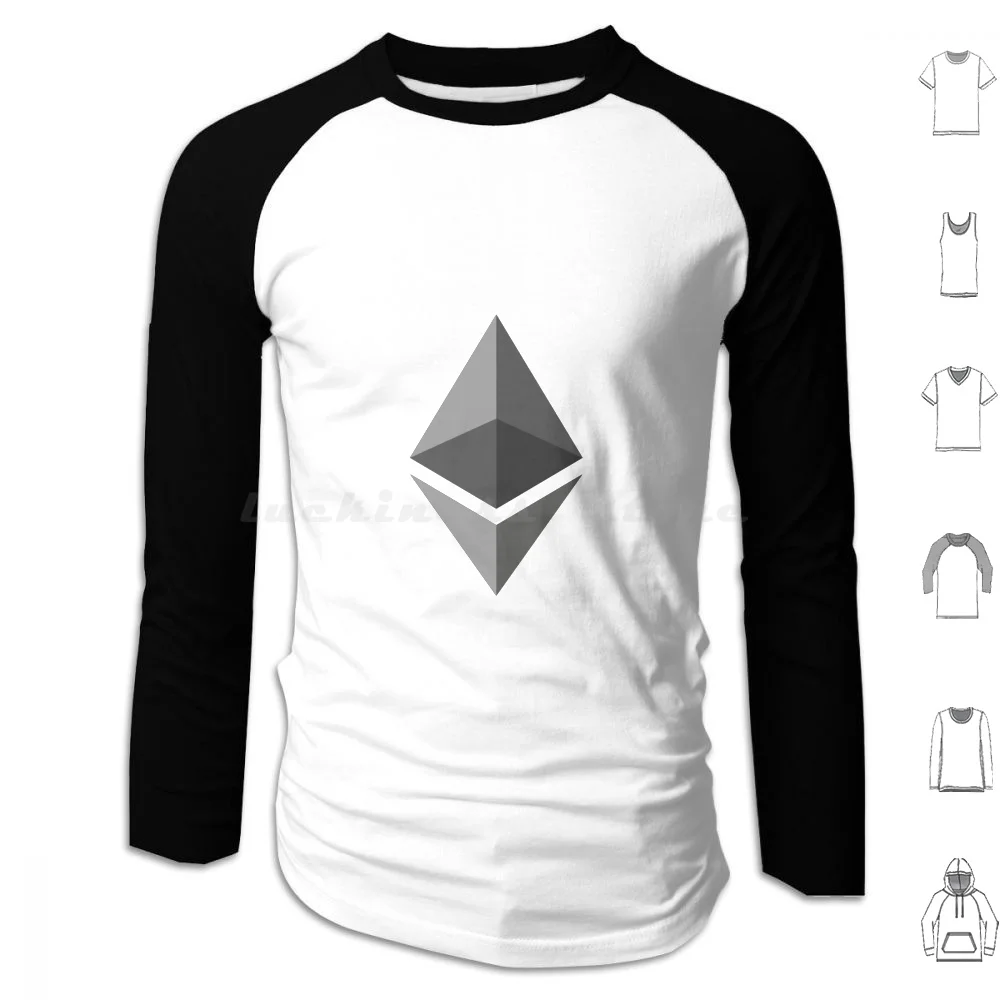 Ethereum sweats à capuche manches longues Ethereum Crypto monnaie argent confidentialité Blockchain bloc chaîne crypto-monnaie Bitcoin Monero