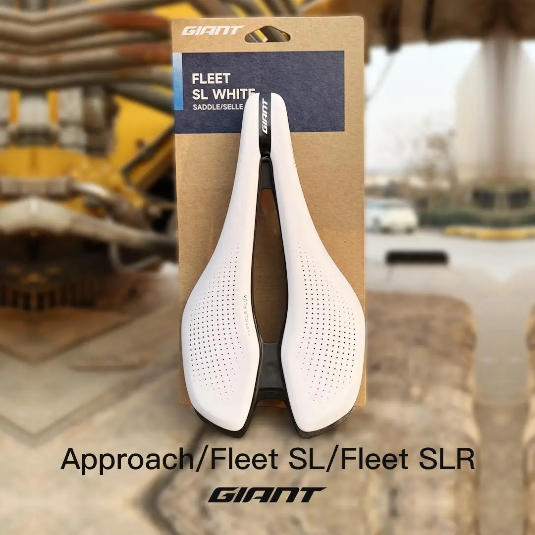 GIANT)white Fleet SLR SL Approach TCR Road Bike Saddle - Wide
