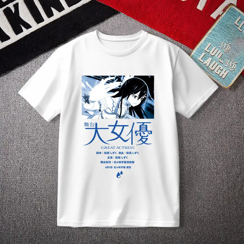 LoveLive!Superstar Shizuku T-shirt Short Sleeve Unisex Tee Men's Shirts