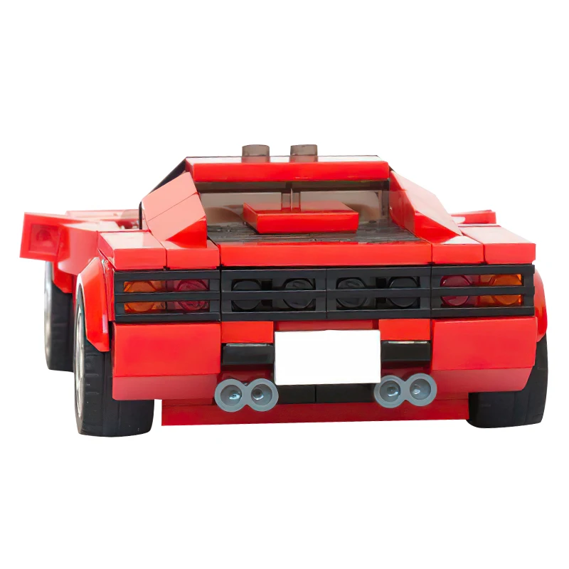 Bloques de construcción de Ferrari Testarossa para niños, juguete de ladrillos para armar Super coche, ideal para regalo, novedad