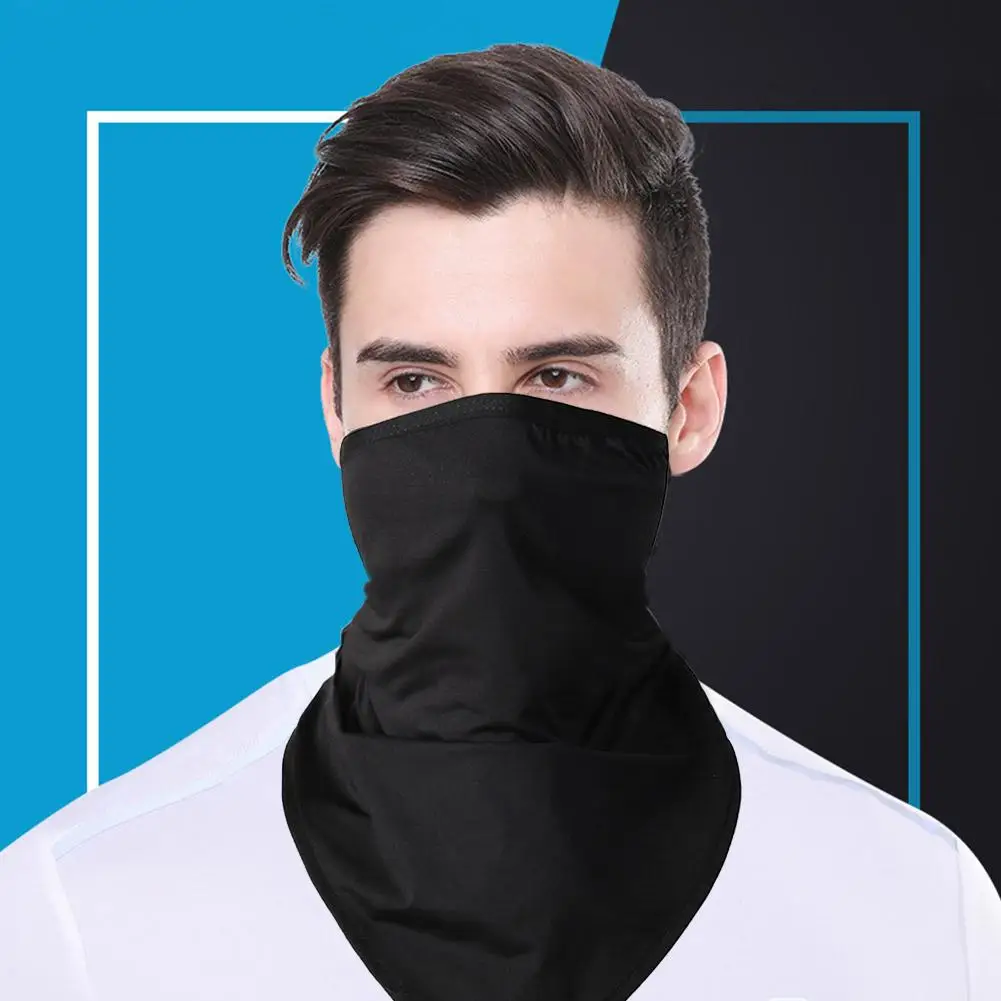 Men Women Sports Bandana Hunting Hiking Face Masks Cooling Breathable Hanging Ear Sunscreen Scarves Summer Bicycle Snood Scarf