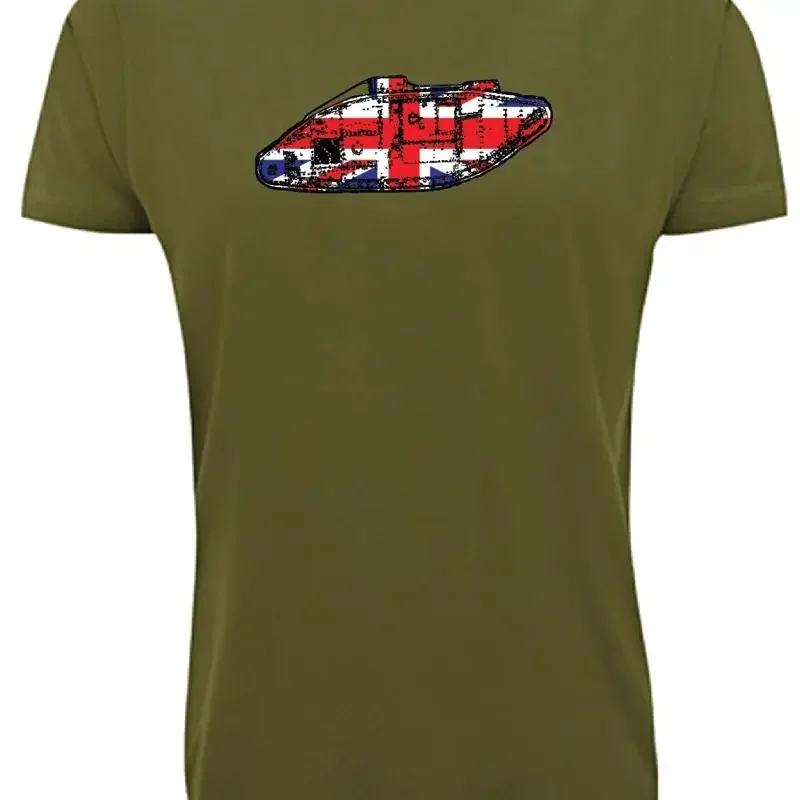 T Shirt Ww1 Tank Union Jack British Military Uk Army Various Sizes Cols