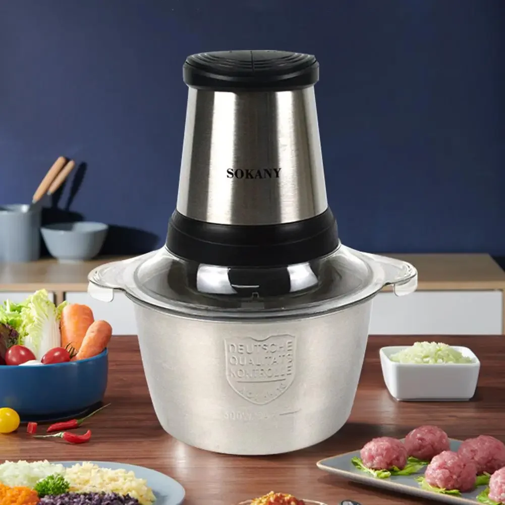 

Мясорубка 300 Вт, машина для нарезки мяса, измельчитель из нержавеющей стали 304, многофункциональная кухонная мельница для перца, электрический раствор