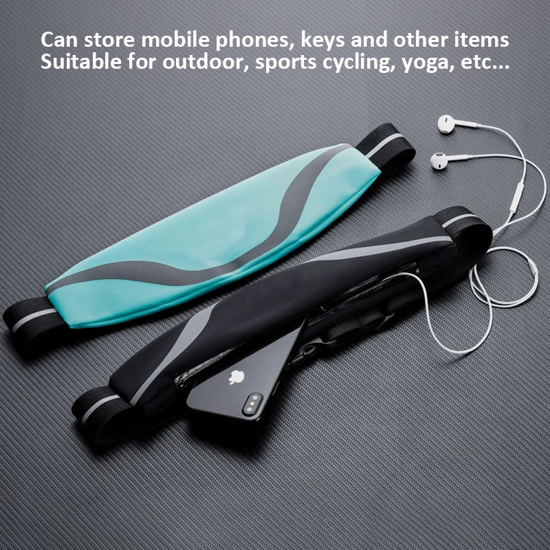 

1 waterproof voltage reflective belt, running mobile phone storage belt - the ideal outdoor sports belt for mountain riding