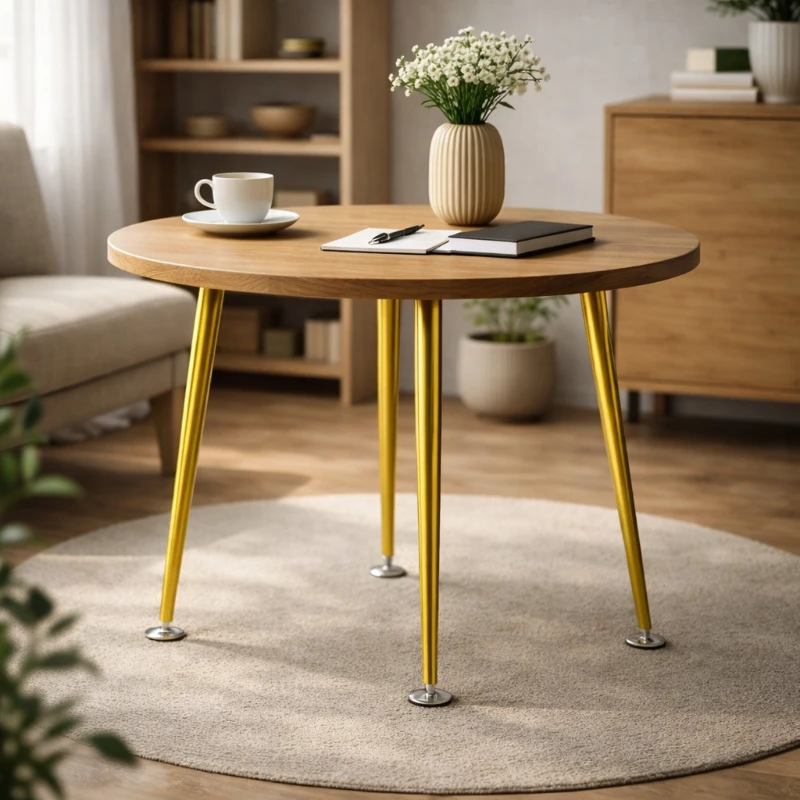 Metal Luxury Furniture Leg 3hole Adjustable Table Chair Support Foot Silent Wear resistant Chair Leg Easy Install Stool Foot