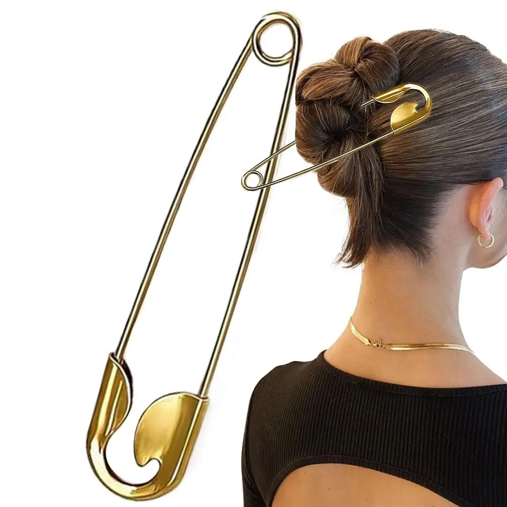 1 Stück Große Sicherheitsnadel Metall-Haarklammern Haarspangen für Frauen Mädchen Haaraccessoires Haarclips Haarnadeln Kopfschmuck Haardekoration – Detail 1