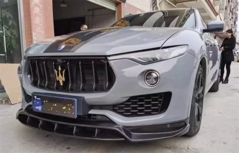 Per Maserati Levante ReaI Kit spoiler porta scarico labbro posteriore paraurti in fibra di carbonio