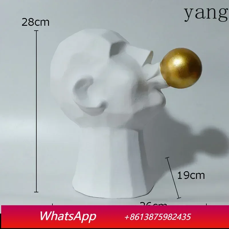 

LH Minimalist Resin Sculpture Figure Ornament Geometric Decoration Abstract