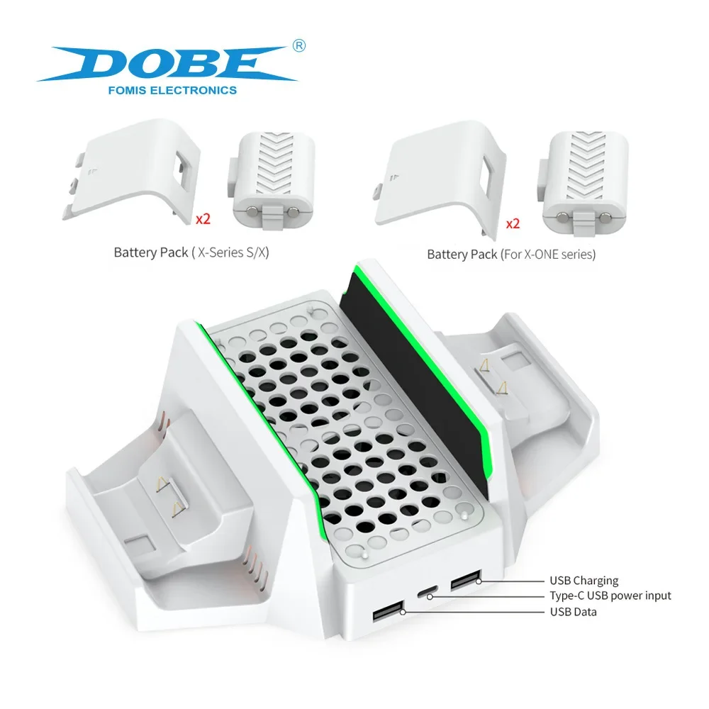 NEW TYX-0663 Mainframe Fan Base XBS Dual Battery Handle Base Charger SeriesS Mainframe Bracket for Xbox one S Console