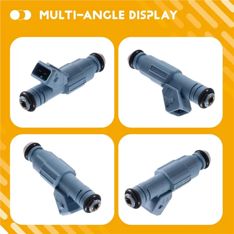 AS57-Fuel Injectors 0280155830-420874520 5 Pack For Volvo C70 S60 S70 S80 V70 1996- 2010