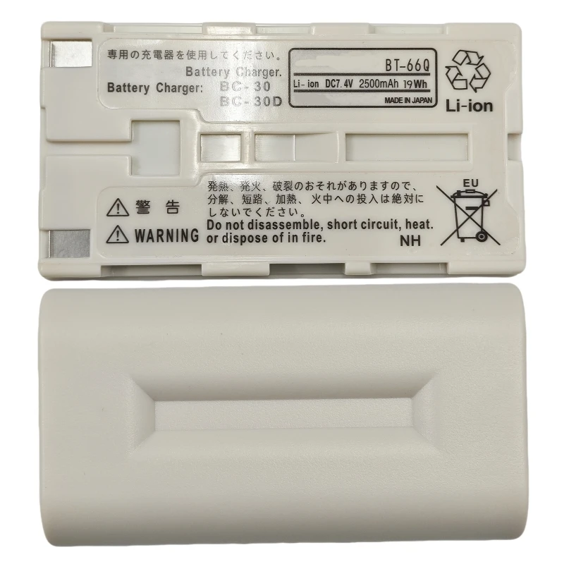 BT-66Q Battery for Top Total Stations FC-200 GPT-7500 Series for RC-3 GMS-2 GPS Survey 7.4V 2500mAh 19Wh High Quality Battery