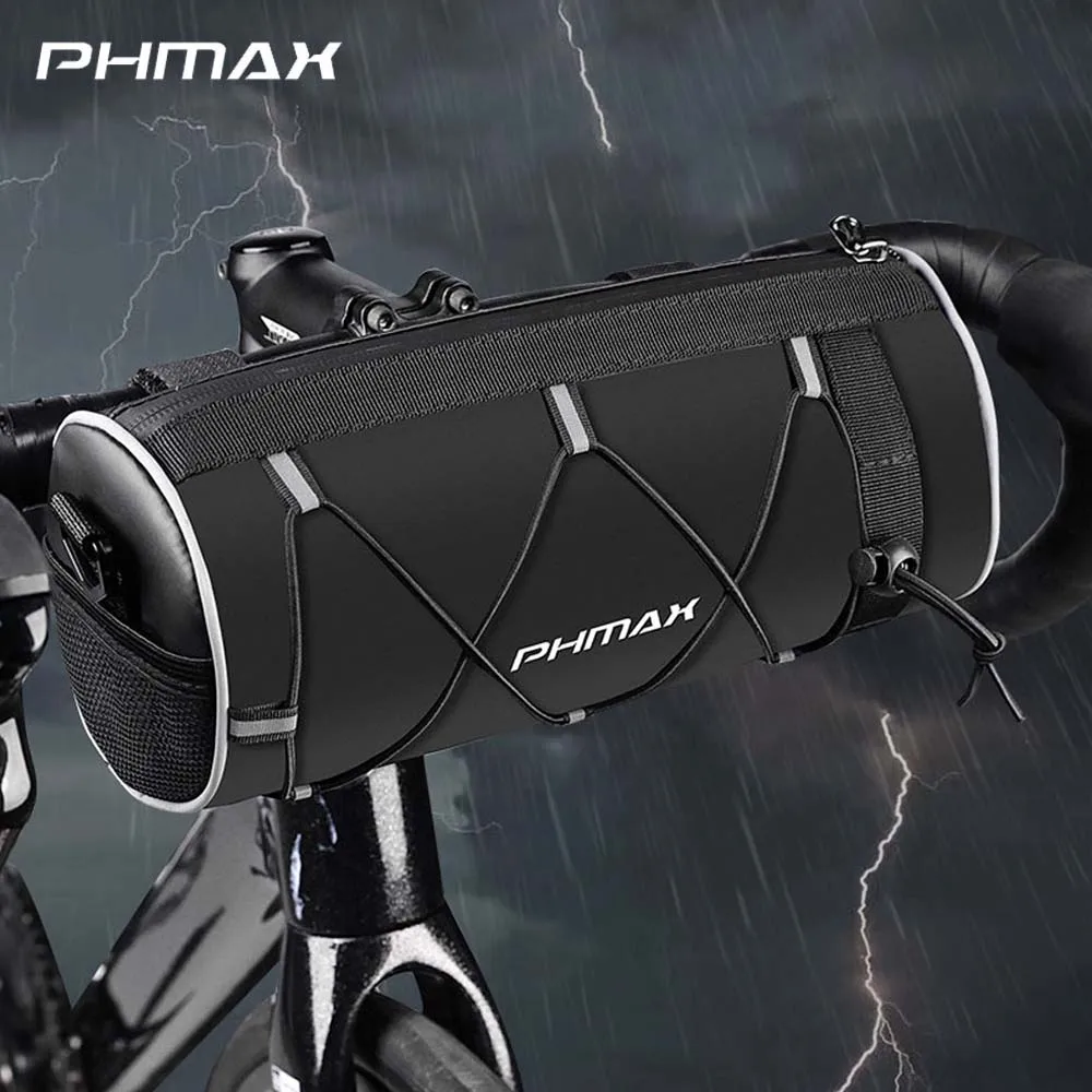 PHMAX Bike Handlebar Bags Large Capacity Storage Waterproof Multifunction Riding Bag Portable MTB Bike Front Bag Bike Accessorie