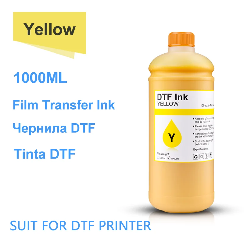 1000ML/Bottle DTF Ink PET Film Transfer Ink For Epson R1390 L1800 DX5 Printer For DTF Printing PET Film Printing And Transfer