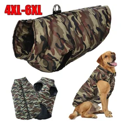Autumn Winter Dog Jacket Coat for Small Big Dogs Cats Windproof Puppy Camouflage Print Clothes Golden Retriever Pug Pet Clothing