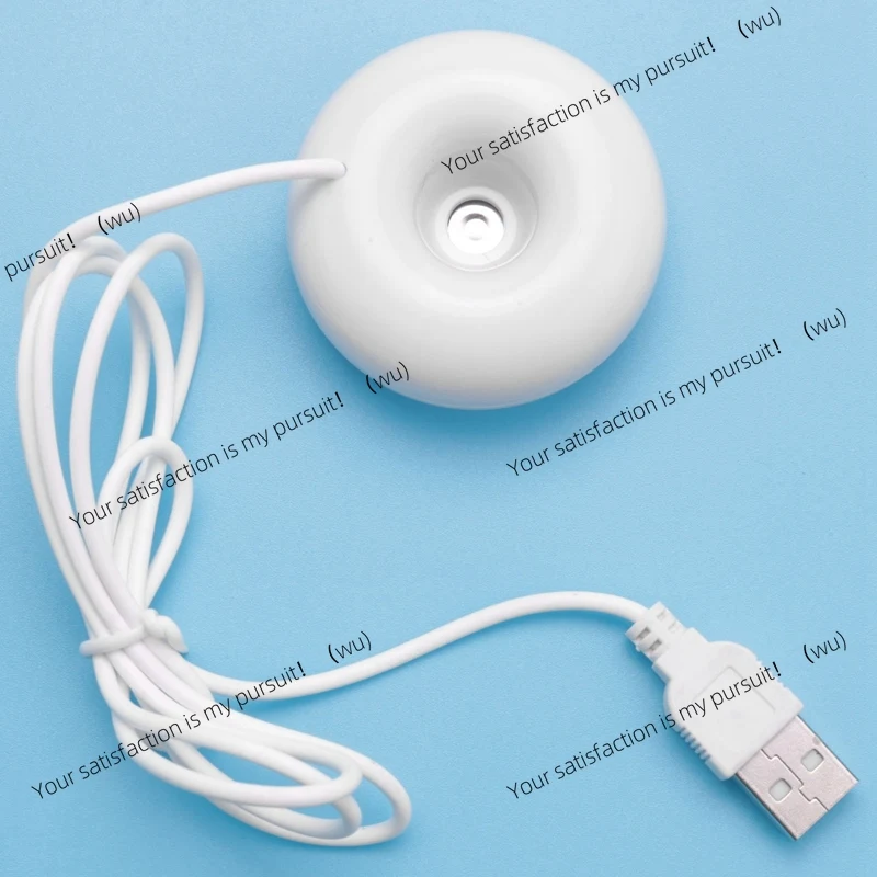 White donut humidifier, usb office desktop mini humidifier portable air purification