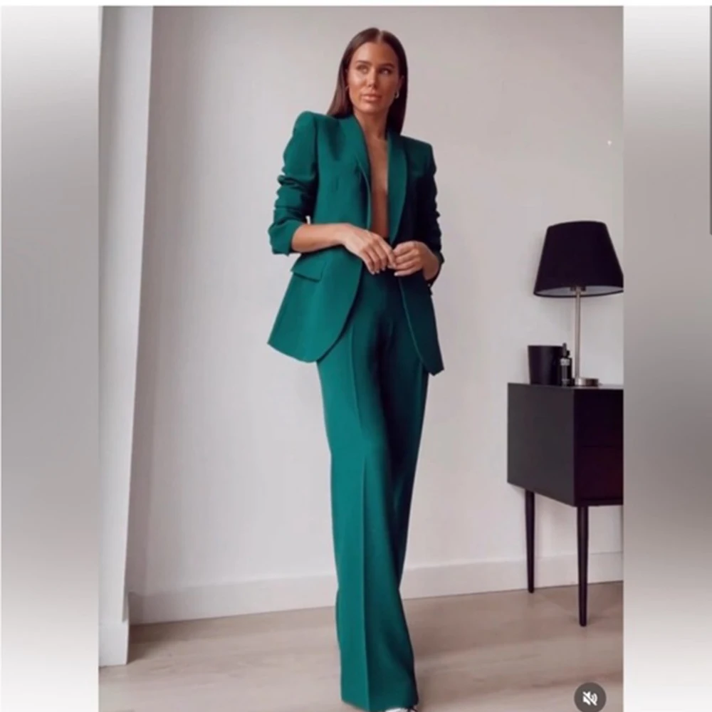 Serge Two-piece Single-breasted Business Casual Elegant Suit White Suit Women Chic and Elegant Woman Set Women Winter Suits