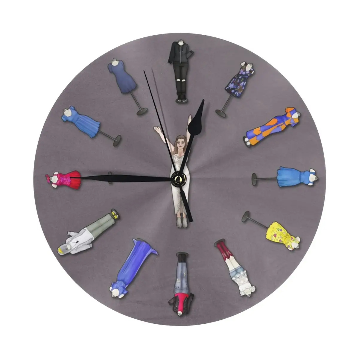 Eleven O'Clock Wall Clock Modern 3D for Home Office Hotel Restaurant School Decoration