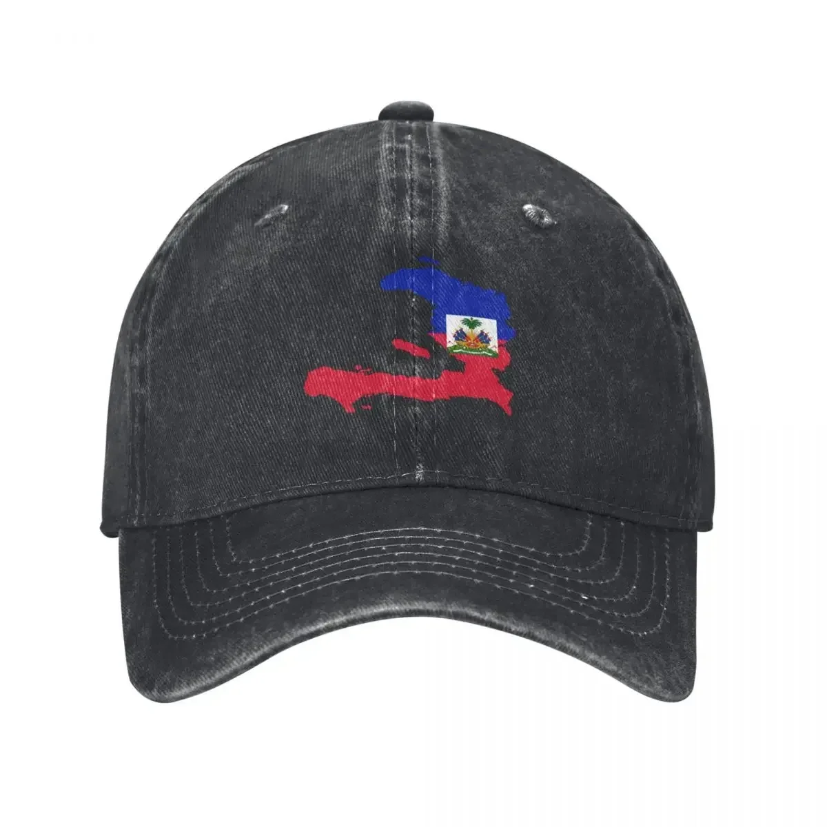 Flag Map of Haiti Baseball Cap Rugby funny hat designer cap Men Caps Women's