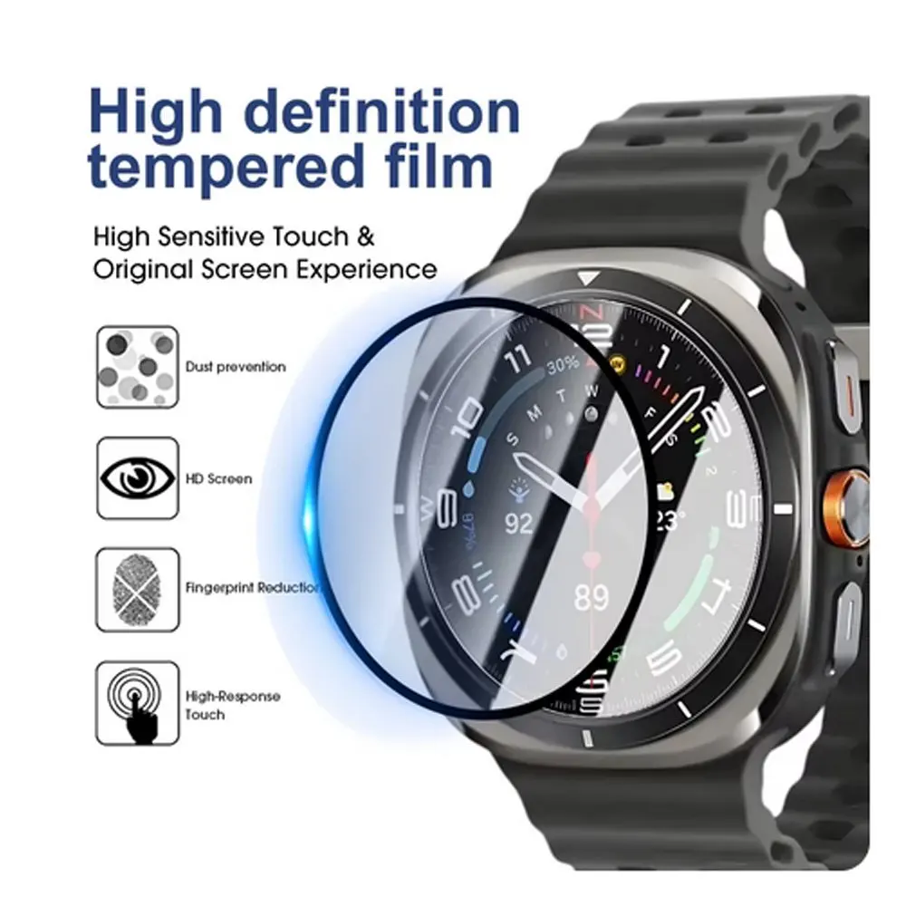 삼성 갤럭시 시계 4 5 6 7 울트라 47 40 44 45 43mm용 3D PMMA 화면 보호기 풀 커버리지