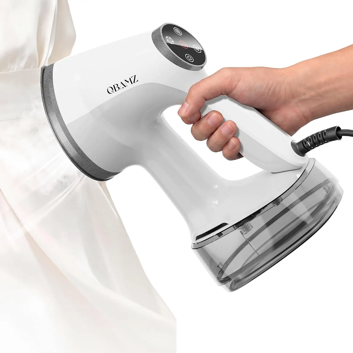 Vacuum Steamer for Clothes, 2-in-1 Handheld Garment Steamer with Suction | 3500Pa Adjustable Suction, Steaming & Ironing, 400ml Tank, Board-Free Wrinkle Removal, Auto Shut-Off for Home & Travel
