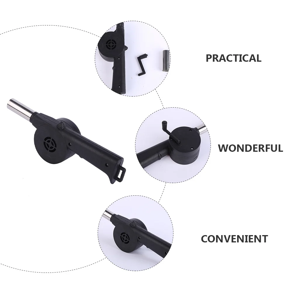 

2Pcs Manual Bbq Fan Lightweight Air Fire Blower Portable Outdoor Grill Blower Camping Picnic Bbq Cooking Tool Starter