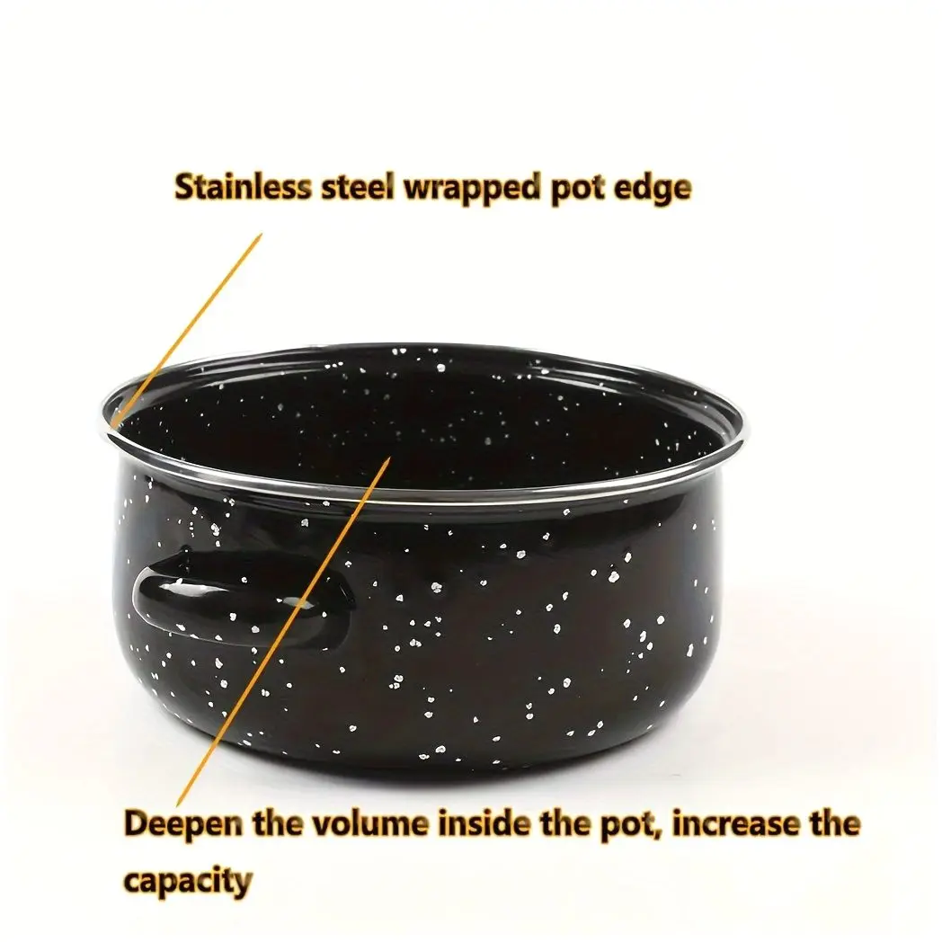 

Versatile 5-Piece Cookware Set – Soup Pot, Stew Pot & More for Camping, Electric Stoves, Gas Burners – Compact, Lightweight, Easy to Store and Use