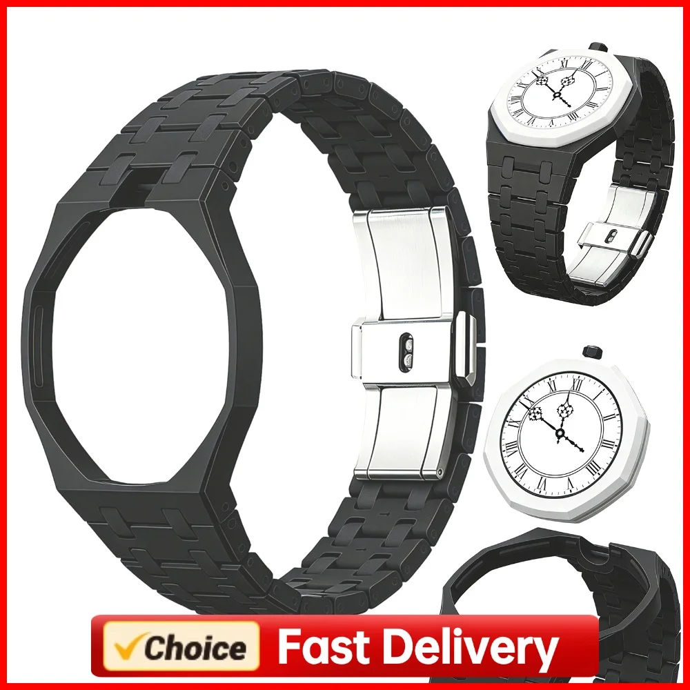 Ceramics Adjustable Sport Watch Strap for Swatch X APRoyal Pop for Daily Commute Gym Workout Outdoors Activities