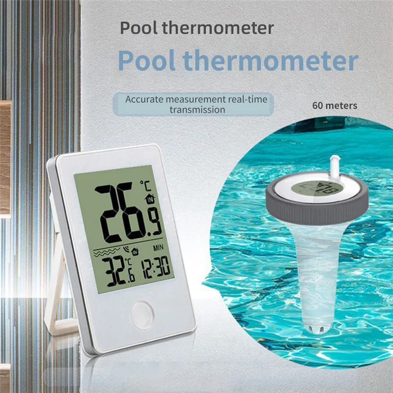 

Water Temperature Test Meter Indoor Outdoor Floating Pool Thermometer For Swimming Pool Fish Pond-ABHG