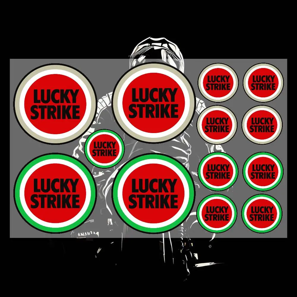 Classic Retro LUCKY Stickers Graffiti Decals for Motorcycle Helmet Skateboard Luggage Guitar Laptop Vintage Aesthetic Pack