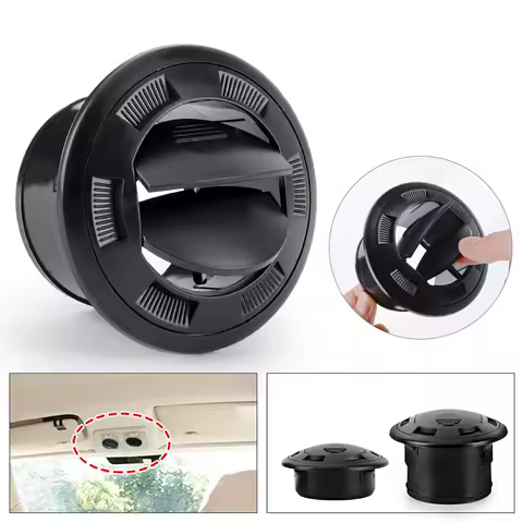 75MM Knob Type Rotation Air Outlet Vent Universal Car Vent Dashboard Air Conditioning Vent Deflector for Camper Caravan Truck