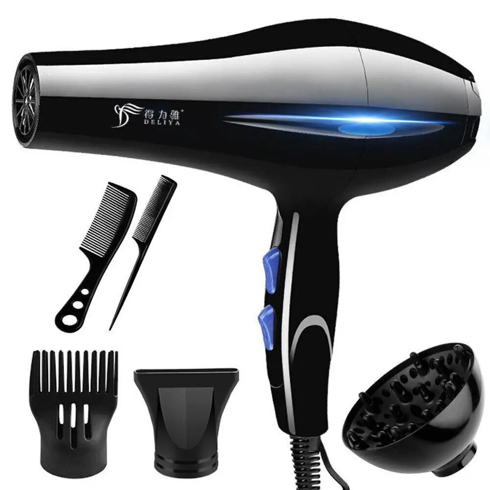 2200W Professional Style Hair Dryer Nozzle Concentrator Blower Pro Salon heat