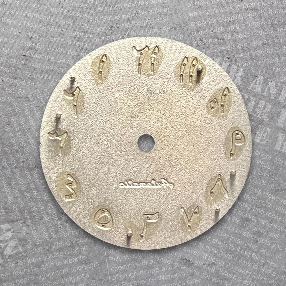 28.5 مللي متر العربية S شعار الطلب مناسبة ل NH35/NH36/4R/7S/8215 حركة الشوكولاته عالية الجودة ساعة مزدوجة تعديل الملحقات