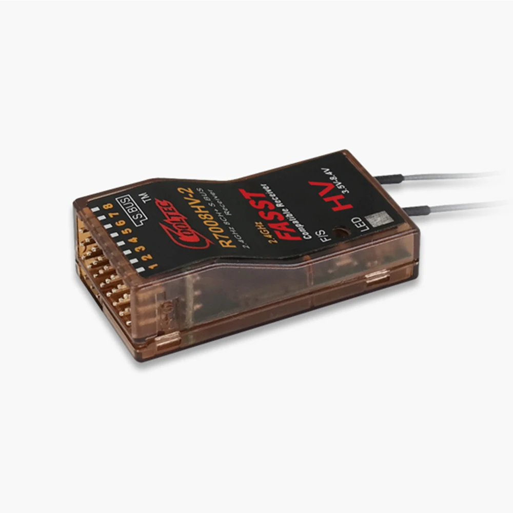 

Приемник COOLTEC R7008HV-2 2.4ГГц 8-канальный FASST SBUS, совместимый с Futaba, для FPV-дронов, радиоуправляемых самолетов, автомобилей и лодок