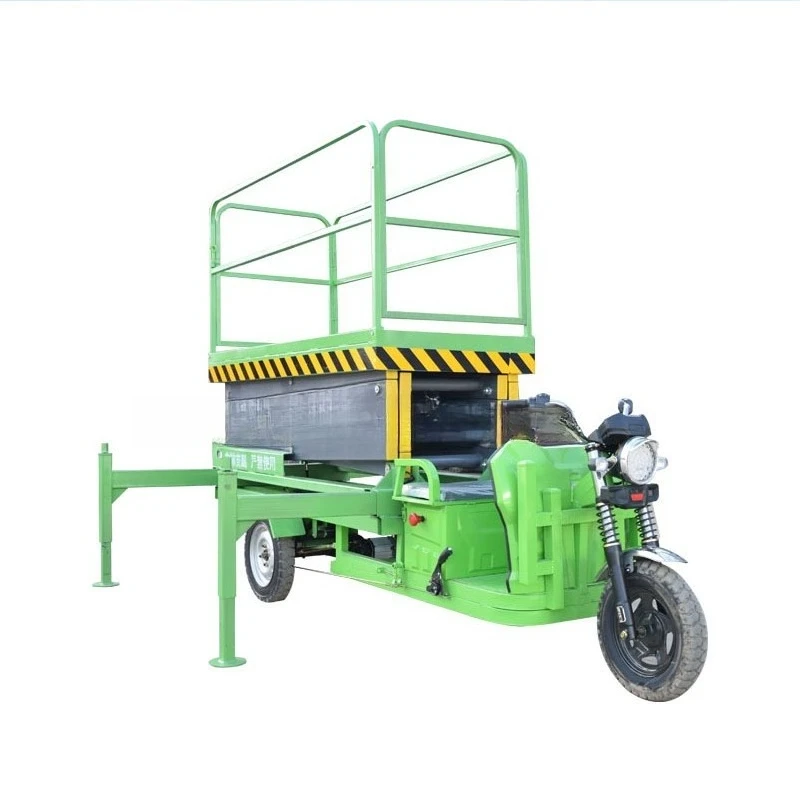 

Scissors electric tricycle lifting platform aerial work vehicle electric hydraulic truck-mounted mobile lift 8 meters