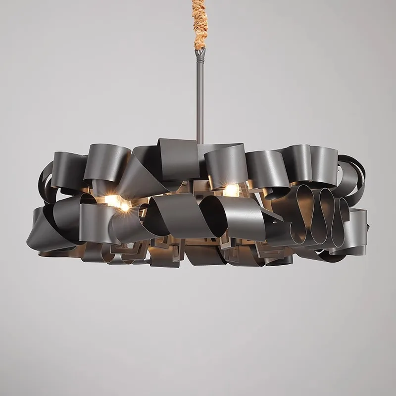 

ost-Modern Light Luxury Irregular Iron chandelier dining room indoor fixture Ceiling lamps fancy indoor lighting Home decoration