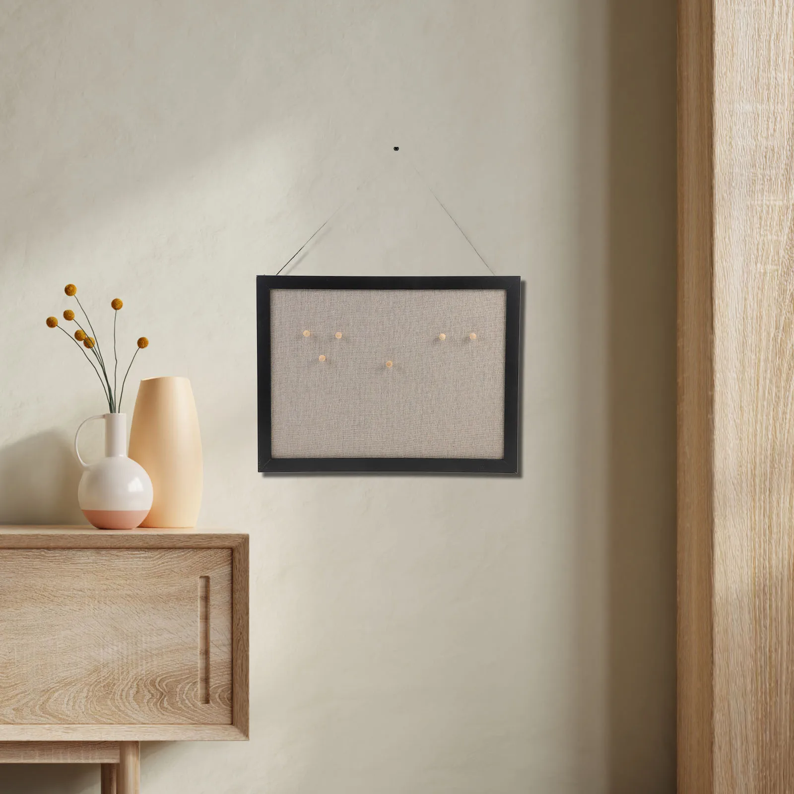 

1Set Wall Bulletin Board Cork Linen ABS DIY Cork Board for Office Study Room Photo Notes Memo Organizer Bulletin Boards