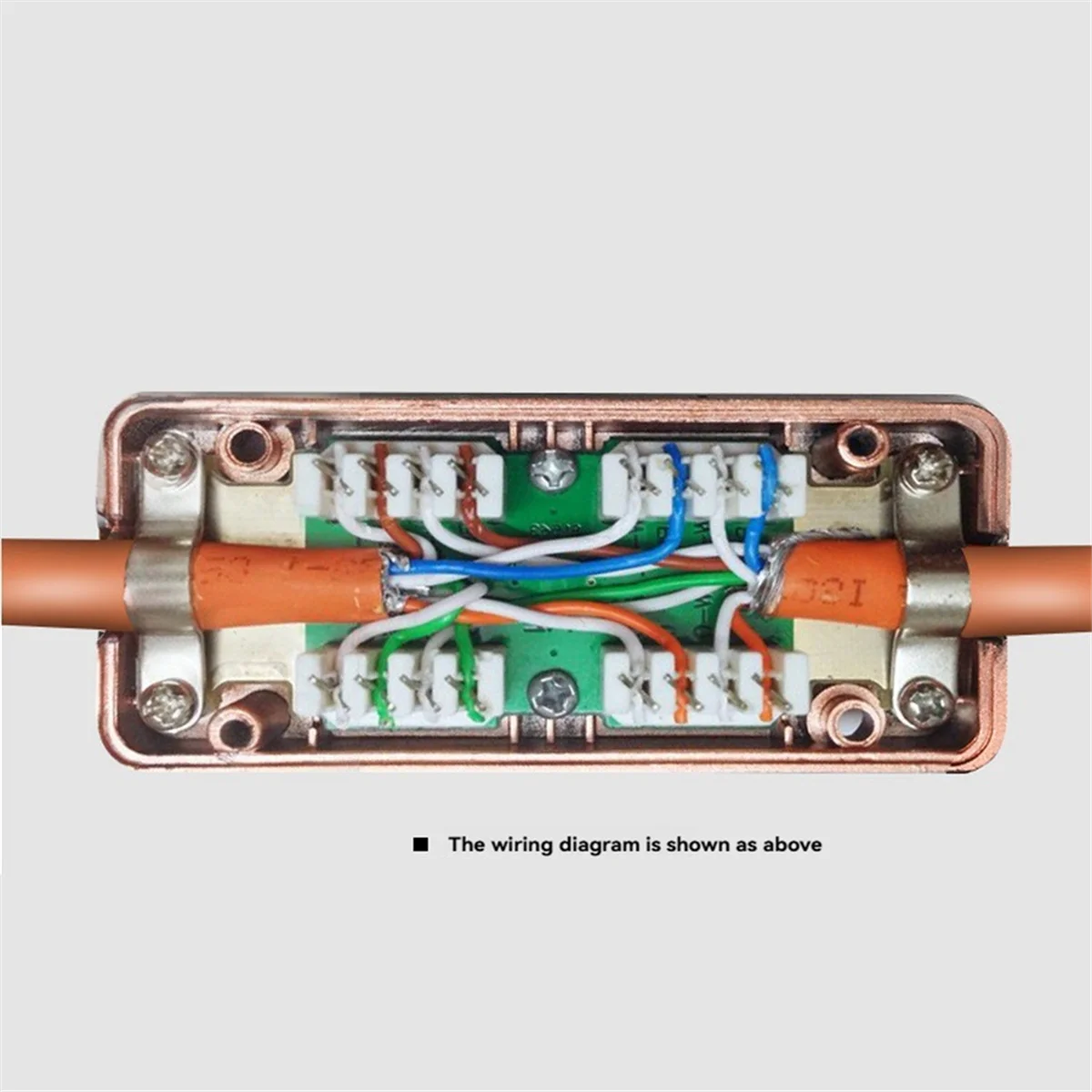 SSR CAT7 RJ45 Junction Box Network Adapter 600MHz Ethernet LAN Cable LSA Connection Adaptor RJ45 Extention Extention Box