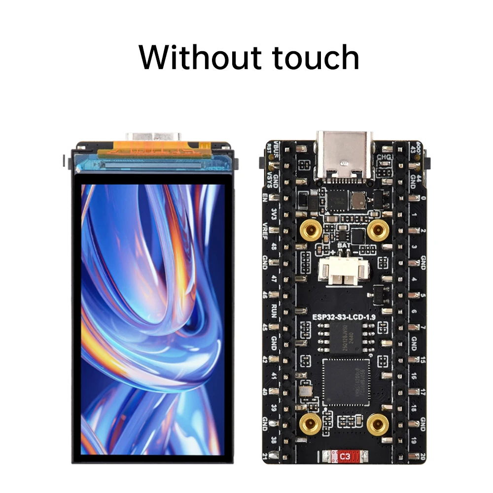 ESP32-S3 1,9-Zoll-LCD-Touchscreen WLAN Bluetooth-kompatibles Entwicklungsboard 170 × 320 Lx7 Dual-Core-Prozessor Typ-C – Detail 15