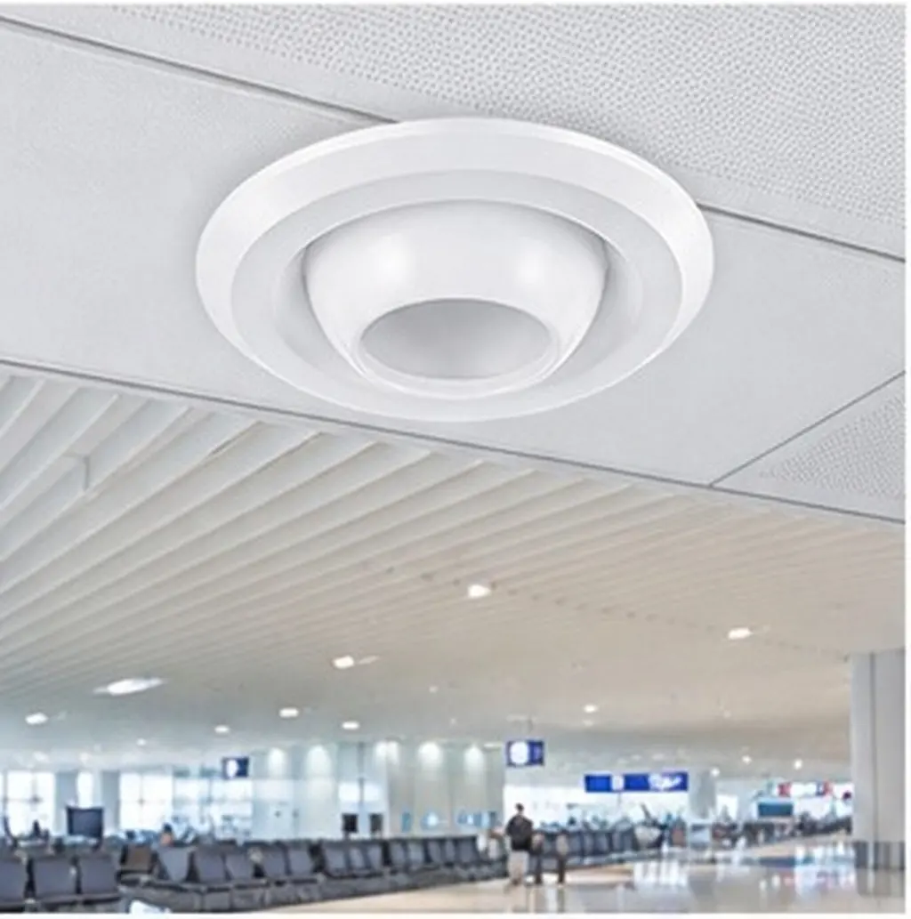 Adjustable ABS Spherical Jet Nozzle 6 Inch Neck Size 360 Degree Rotatable Round Exhaust Vent Cover for Airport Station Hvac
