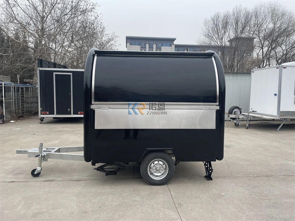 

Mobile Food Truck Trailer Customize Size Logo Fully Equipments Carts Concession Coffee Snack Kiosk Ice Cream Pizza Trailer