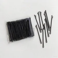 Classic Black Bobby Pins Set, T-Shape Design,Wave Styling Hair Clips For Women, Professional Daily Basic Hairpins & Accessories - Image 4