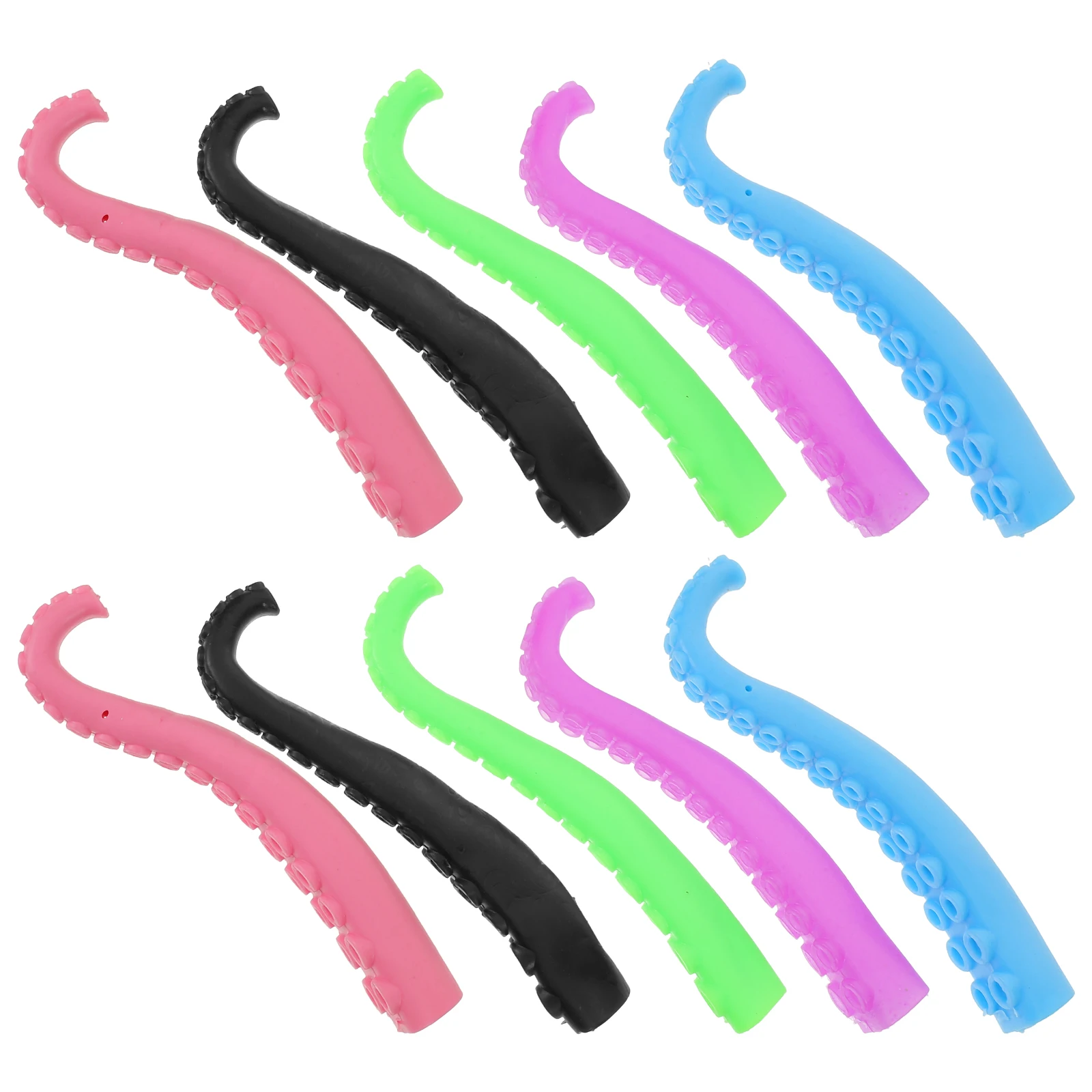 10 قطع من عناصر اللعب ذات طرف الإصبع، تصميم قابل للانحناء، بلاستيك غير سام، مثالي للحفلات، ديكور وقت اللعب للأطفال