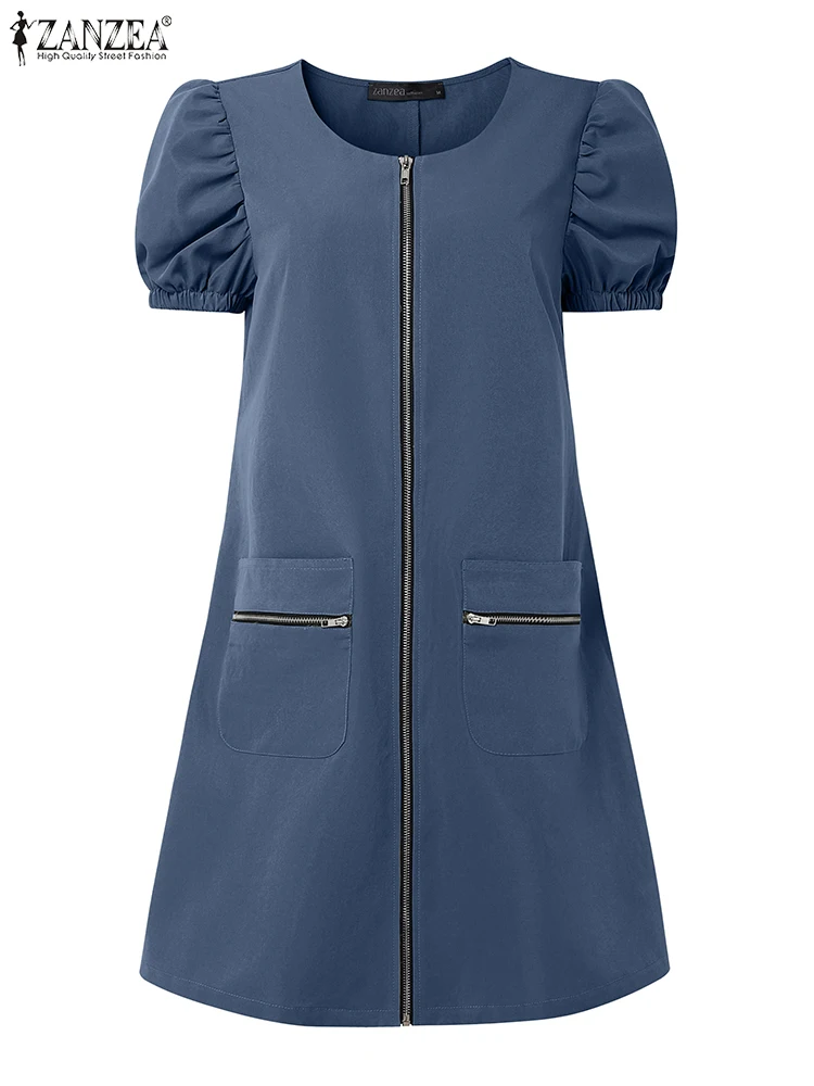 Zanzea Women's Zip-… - image