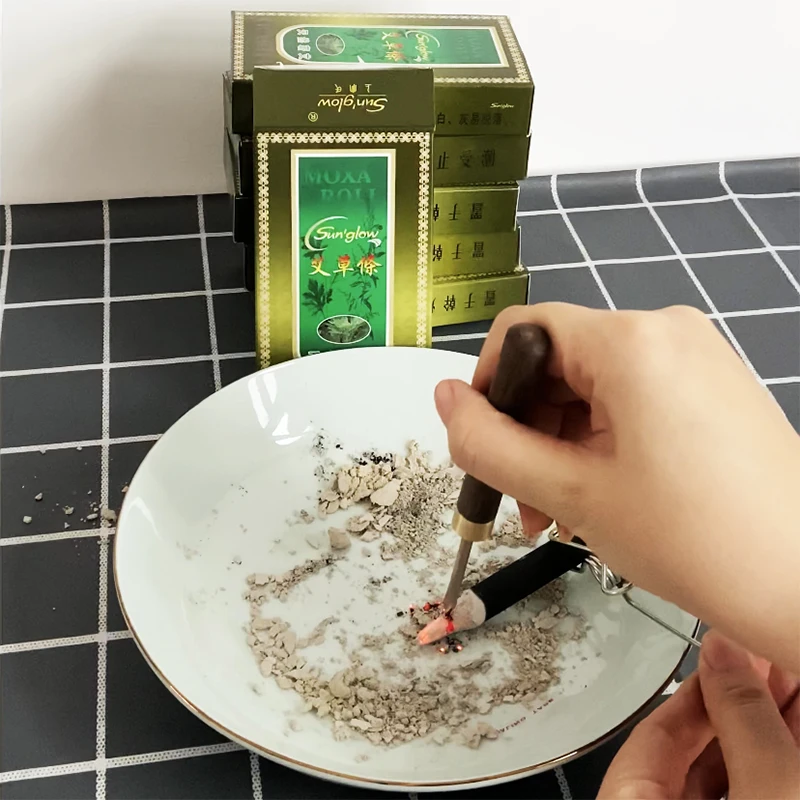 Wholesale 6 Boxes Slight Smoke Moxa Stick with Simple Hand Tool Moxibustion Therapy Warm Acupoint Meridian Massage Health Care - view 2