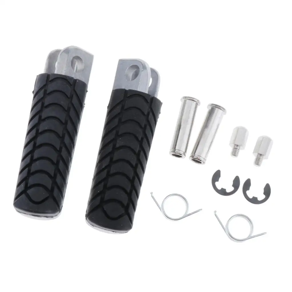 

Front Footrests Footpeg Aluminum Motorcycle Pegs for Kawasaki ZZR1400 ZX-14 2006-2012 Rider Support